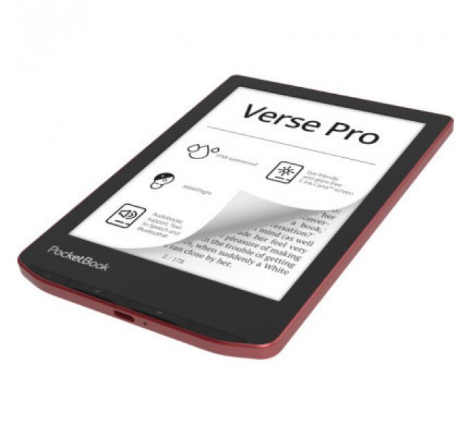 Електронна книга Pocketbook 634 Verse Pro, Passion Red (PB634-3-CIS)