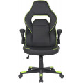 2E Крісло для геймерів 2E Gaming Hebi Black/Green (2E-GC-HEB-BK)
