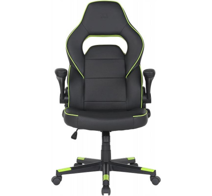 2E Крісло для геймерів 2E Gaming Hebi Black/Green (2E-GC-HEB-BK)