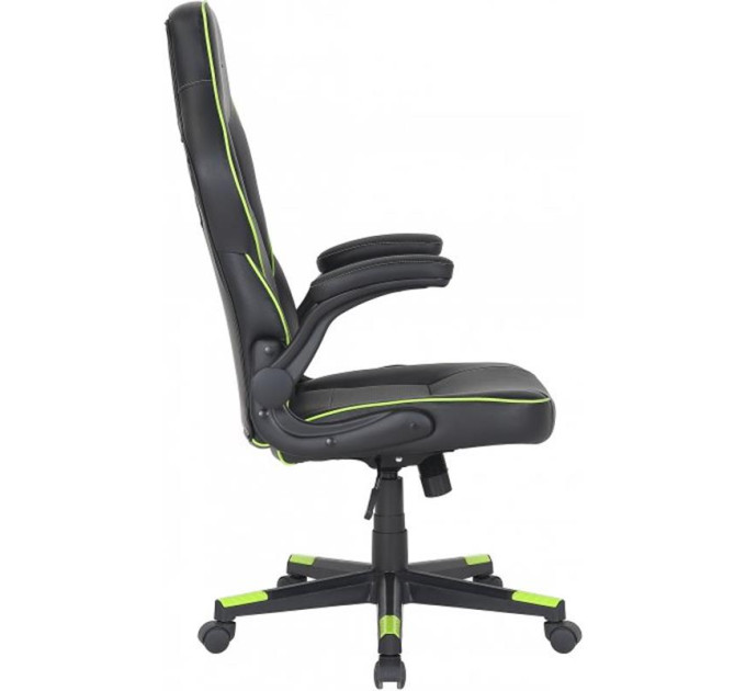 2E Крісло для геймерів 2E Gaming Hebi Black/Green (2E-GC-HEB-BK)