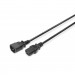 Digitus Кабель живлення C13 to C14 1.2m Digitus (AK-440201-012-S)
