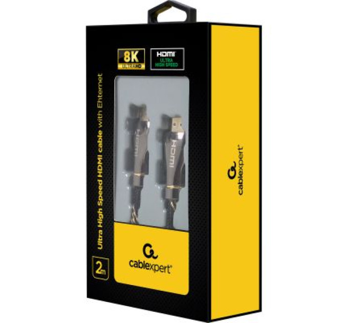 Cablexpert Кабель у блістері Cablexpert CCBP-HDMI8K-2M, HDMI V.2.1, вилка/вилка, з позолоченими контактами, 2 м