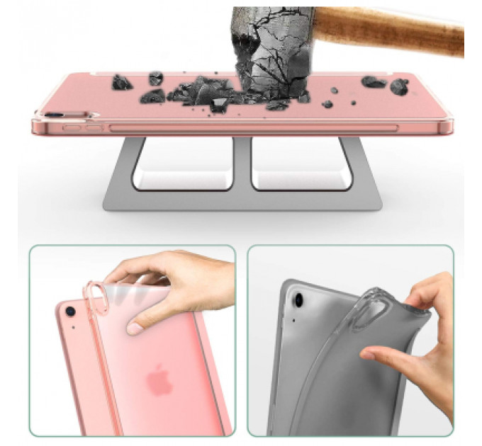 Чохол до планшета BeCover Tri Fold Hard Apple iPad Air 5 (2022) 10.9" Pink (709664)