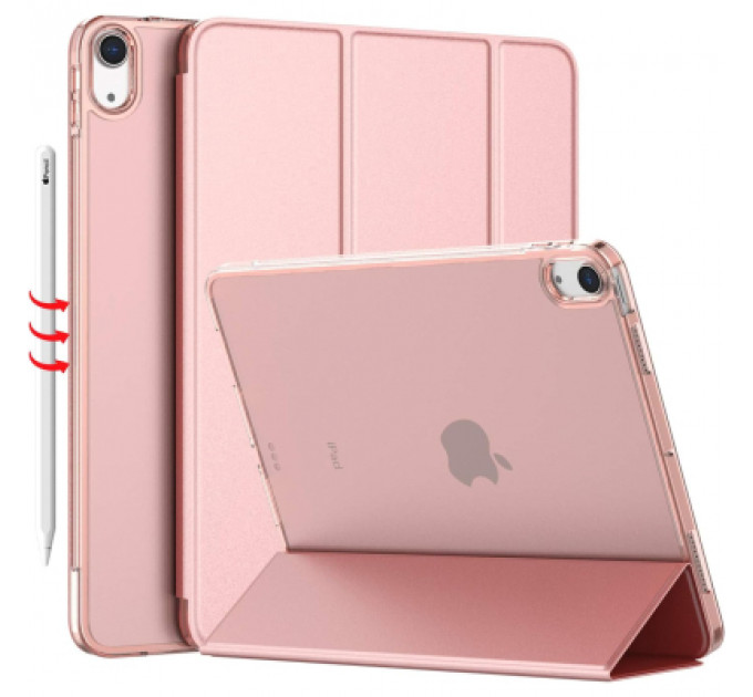 Чохол до планшета BeCover Tri Fold Hard Apple iPad Air 5 (2022) 10.9" Pink (709664)