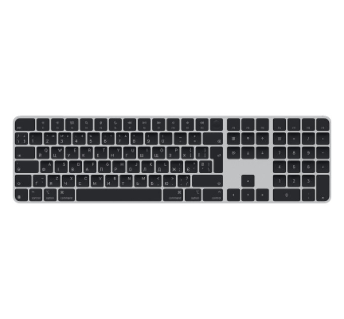 Apple Клавіатура Apple Magic Keyboard with Touch ID Bluetooth/USB UA Black (MXK83UA/A)