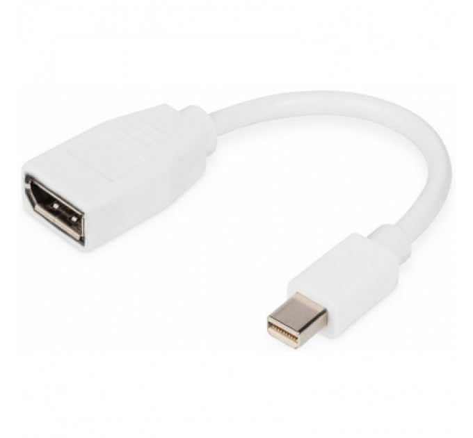 Digitus Перехідник mini DP to DP, M/F, 0.15m, white Digitus (DB-340405-001-W)