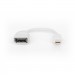 Digitus Перехідник mini DP to DP, M/F, 0.15m, white Digitus (DB-340405-001-W)