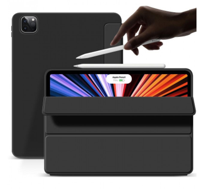 Чохол до планшета BeCover Tri Fold Soft TPU Silicone Apple iPad Pro 12.9 2020/2021/2022 Black (709712)