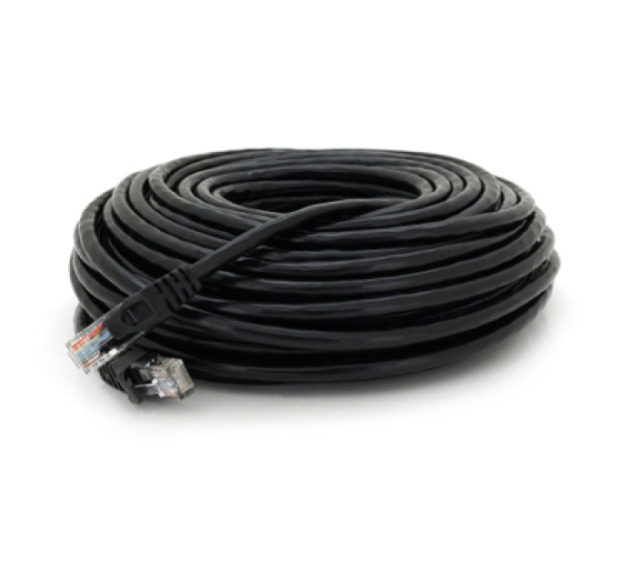Ritar Патч-корд 25м, UTP, Cat.6, RJ45, CU, black Ritar (PCR-CU6/25BL)