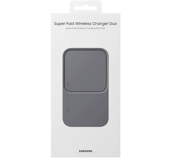 Samsung Зарядний пристрій Samsung Duo 15W Grey (EP-P5400BBEGEU)