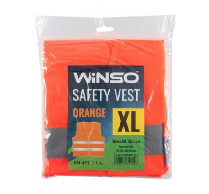 WINSO Жилет сигнальний WINSO оранжевий, XL (149200)
