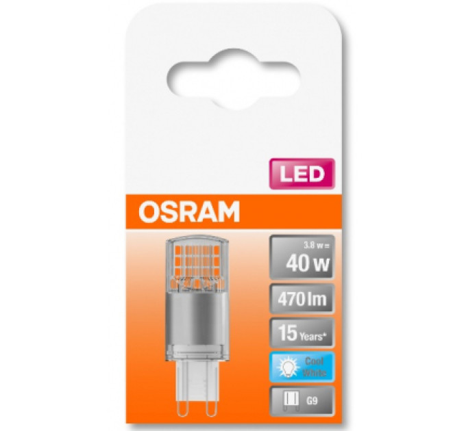 Osram Лампочка Osram LEDPIN40 3,8W/840 230V CL G9 FS1 (4058075432420)