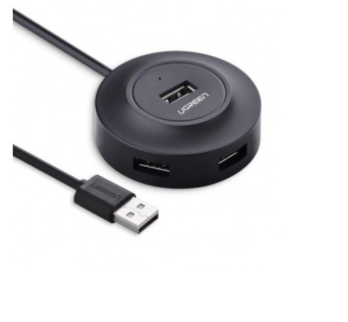 Ugreen Концентратор Ugreen 4-port 1m USB 2.0 CR106 black (20277)