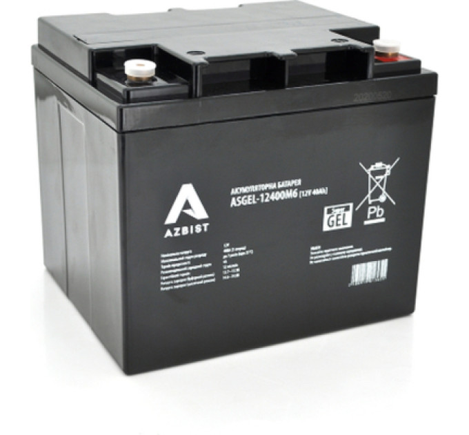AZBIST Батарея до ДБЖ AZBIST 12V 40 Ah Super GEL (ASGEL-12400M6)