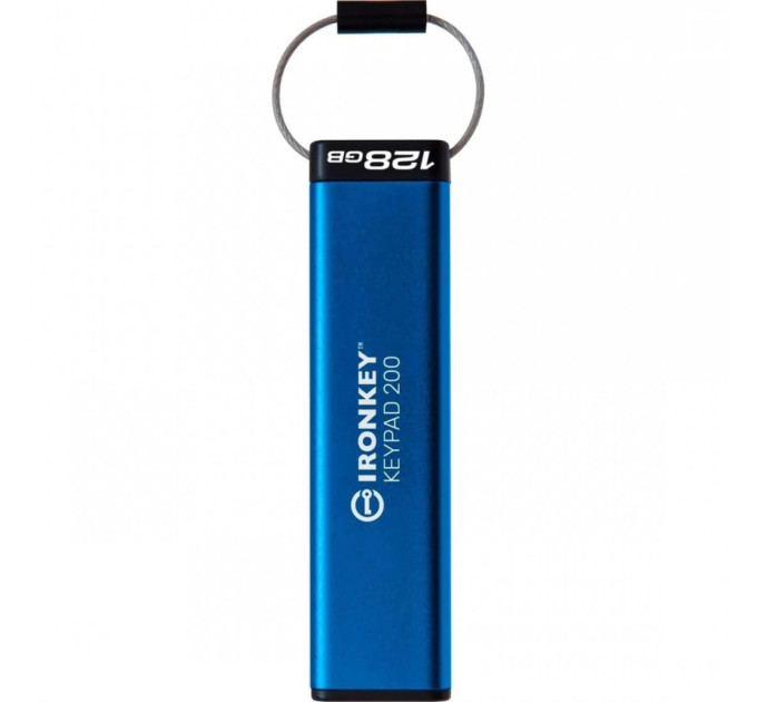 Kingston Флеш-накопичувач USB3.2 128GB Kingston IronKey Keypad 200 Type-C Blue (IKKP200C/128GB)