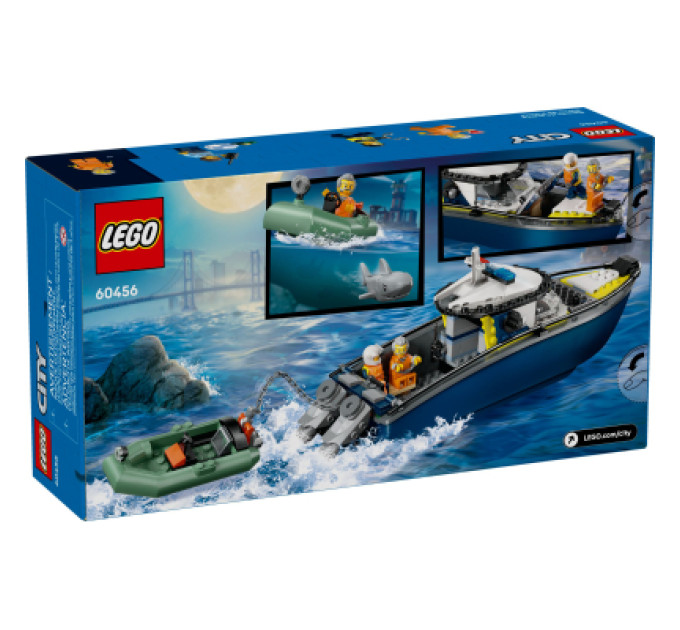 LEGO Конструктор LEGO City Переслідування на поліцейському катері (60456)