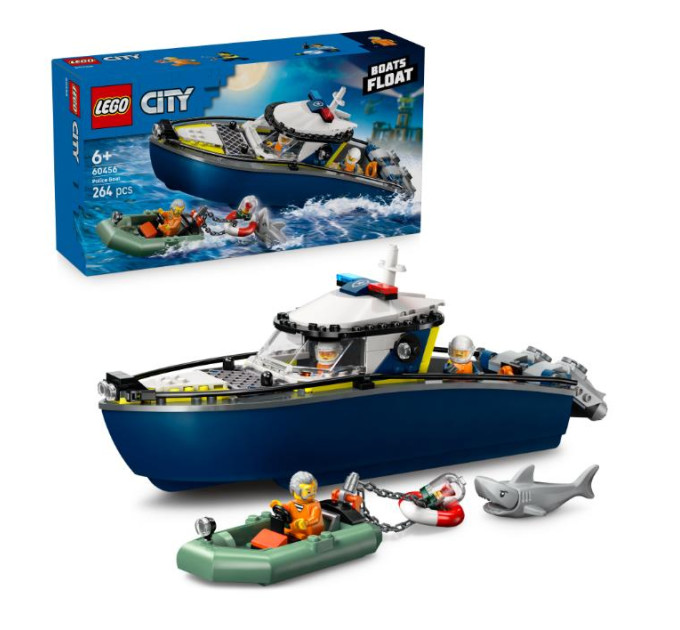 LEGO Конструктор LEGO City Переслідування на поліцейському катері (60456)