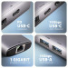 AXAGON Хаб концентратор AXAGON HMC-6G2L USB-C 10Gbps 6in1 hub, Grey