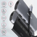 AXAGON Хаб концентратор AXAGON HMC-6M2 SuperSpeed USB-C COMBO 6in1 hub, Grey