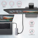 AXAGON Хаб концентратор AXAGON HMC-6M2 SuperSpeed USB-C COMBO 6in1 hub, Grey