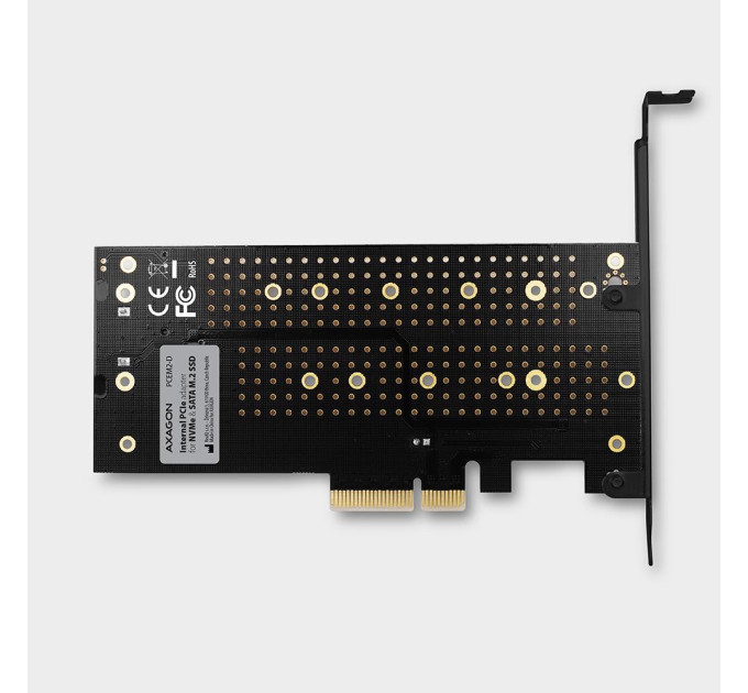 AXAGON Aдаптер AXAGON PCEM2-D PCIe NVMe+SATA M.2 adapter
