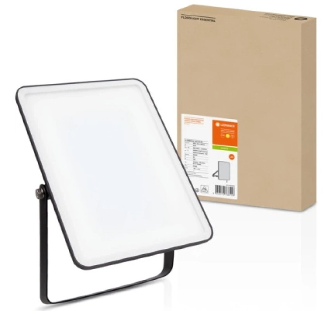 LEDVANCE Прожектор LEDVANCE FL ESSENTIAL 50W 830 BK IP65 (4058075768116)