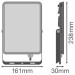 LEDVANCE Прожектор LEDVANCE FL ESSENTIAL 50W 830 BK IP65 (4058075768116)