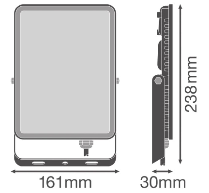 LEDVANCE Прожектор LEDVANCE FL ESSENTIAL 50W 830 BK IP65 (4058075768116)