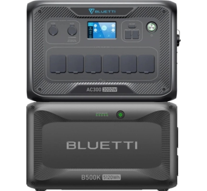 BLUETTI Зарядна станція BLUETTI AC300 3000W + B500K 5120Wh (AC300+B500K)