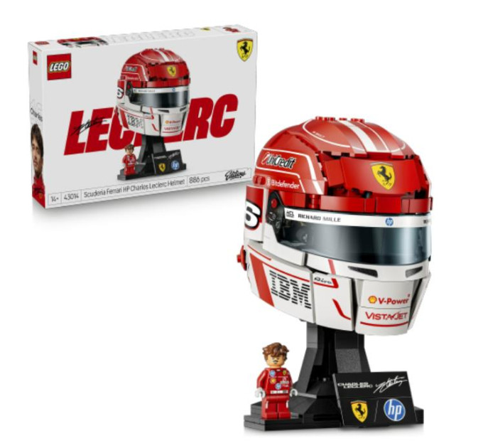 LEGO Конструктор LEGO Editions Formula 1 Шолом Шарля Леклера з команди Scuderia Ferrari HP