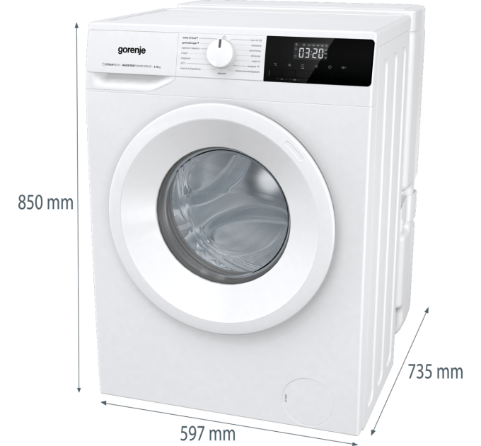 Gorenje Пральна машина автоматична Gorenje WNHPI 62SCSIRV/UA (WFLP6012)