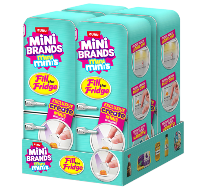 ZURU MINI BRANDS Ігровий набір Zuru Mini Brands Холодильник з продуктами
