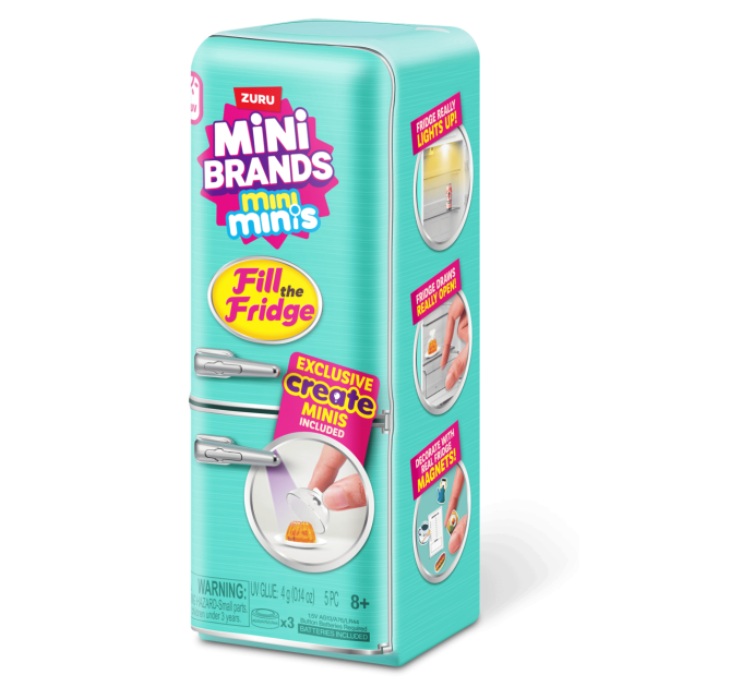 ZURU MINI BRANDS Ігровий набір Zuru Mini Brands Холодильник з продуктами