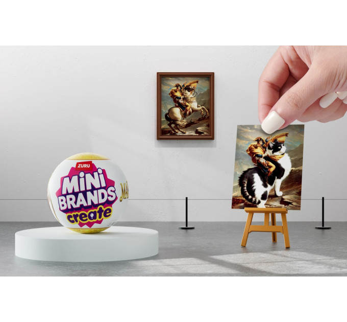 ZURU MINI BRANDS Ігровий набір Zuru Mini Brands Create Шедеври живопису та скульптури