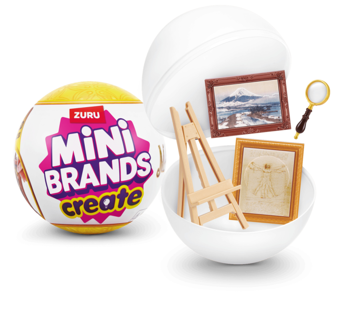 ZURU MINI BRANDS Ігровий набір Zuru Mini Brands Create Шедеври живопису та скульптури