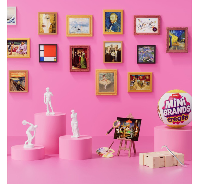 ZURU MINI BRANDS Ігровий набір Zuru Mini Brands Create Шедеври живопису та скульптури