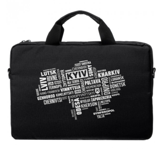 Сумка для ноутбука Vinga 15.6" NB1502 Black, white print (NB1502UWBK)