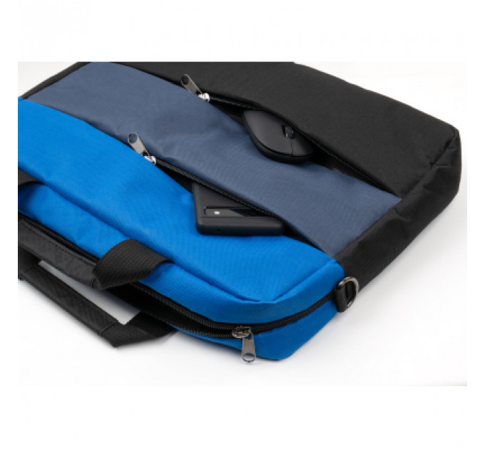 Сумка для ноутбука Vinga 15.6" NB1120 black/blue (NB1120BB)