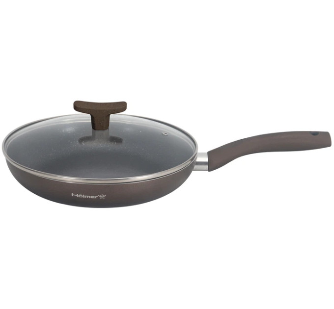 Сковорідка  Holmer Magnetic Chef 26 см з кришкою Коричнева (FP-12226-SBMBL)
