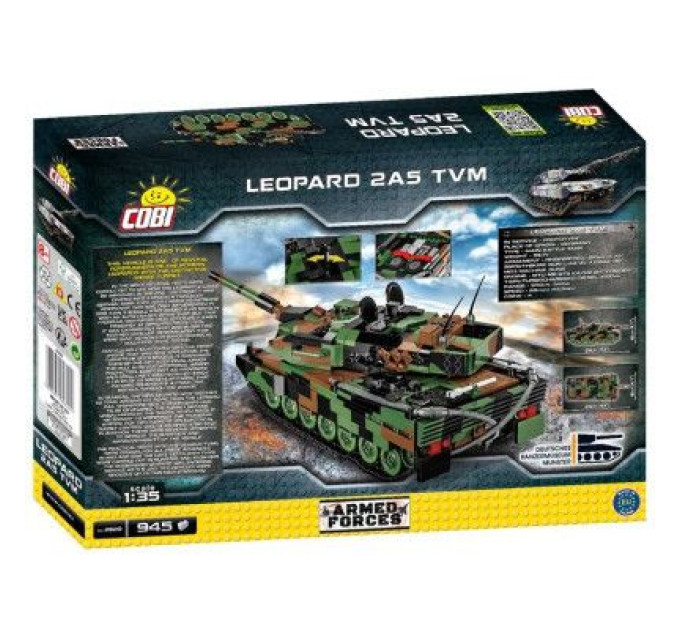Cobi Конструктор Cobi Танк Леопард 2, 945 деталей (COBI-2620)