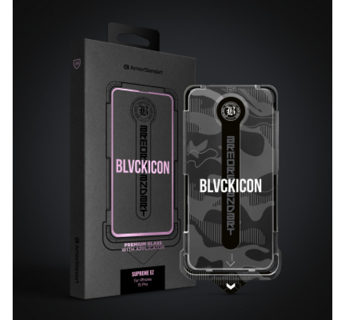 Armorstandart Скло захисне Armorstandart Black Icon Supreme EZ iPhone 15 Pro (ARM79262)