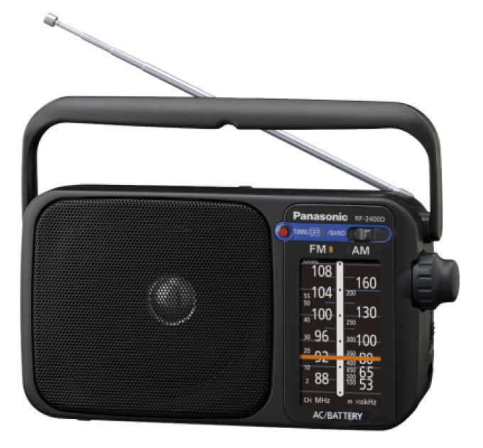 Panasonic Портативний радіоприймач Panasonic RF-2400DEE-K Black (RF-2400DEE-K)