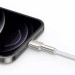 Baseus Дата кабель USB 2.0 AM to Lightning 2.0m Cafule Series Metal 2.4A White Baseus (CALJK-B02)