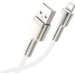 Baseus Дата кабель USB 2.0 AM to Lightning 2.0m Cafule Series Metal 2.4A White Baseus (CALJK-B02)