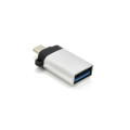 VEGGIEG Перехідник USB 3.0 AF to Micro 5P M OTG silver VEGGIEG (TC-113)
