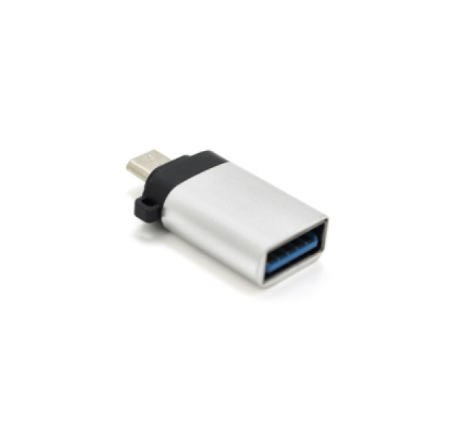 VEGGIEG Перехідник USB 3.0 AF to Micro 5P M OTG silver VEGGIEG (TC-113)
