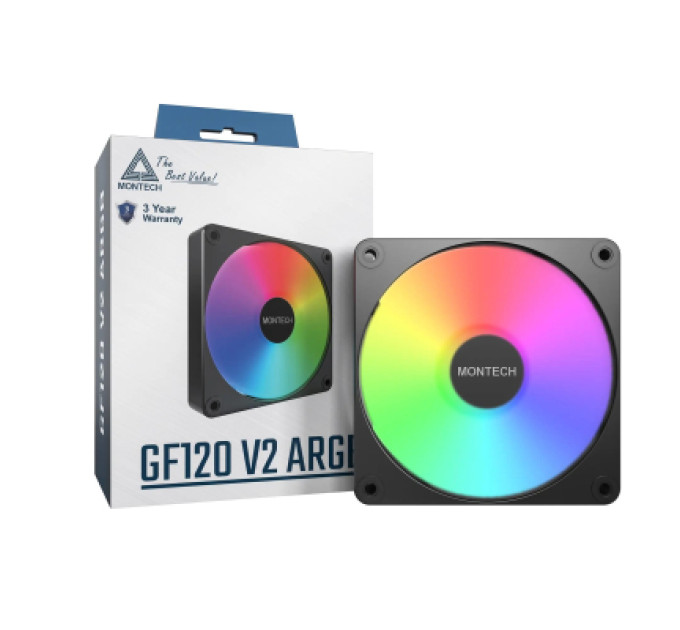 MONTECH Кулер до корпусу MONTECH GF120 V2 ARGB PWM (B)