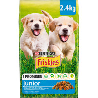 Сухий корм для собак Purina Friskies Junior з куркою, овочами і молоком 2.4 кг (7613034232205)
