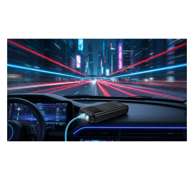 HOCO Батарея універсальна HOCO 30000mAh Apollo PD/65W QC/3.0 Black (DB81 / 714720)