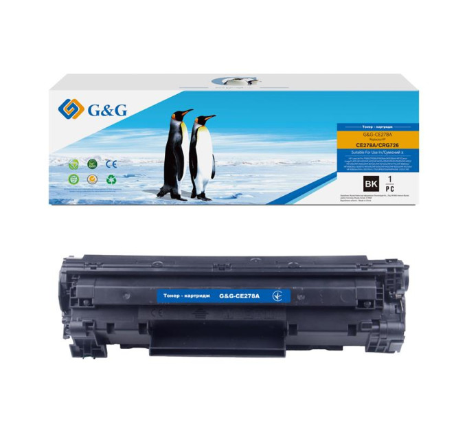 G&G Картридж G&G до HP LJ P1566/1606DN/M1536dnf- G&G-728/G&G-726 Black (2100 стор)